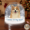 Custom Photo Forever in My Heart Memorial Acrylic Snow Globe HA75 898020