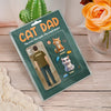Happy Father's Day Cat Dad Figure Personalized Acrylic Block Plaque HA75 892356