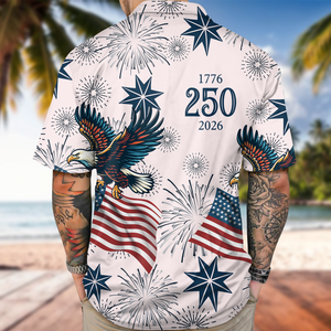 Personalized USA 250 Anniversary Eagle 1776-2026 Hawaii Shirt TH10 898325