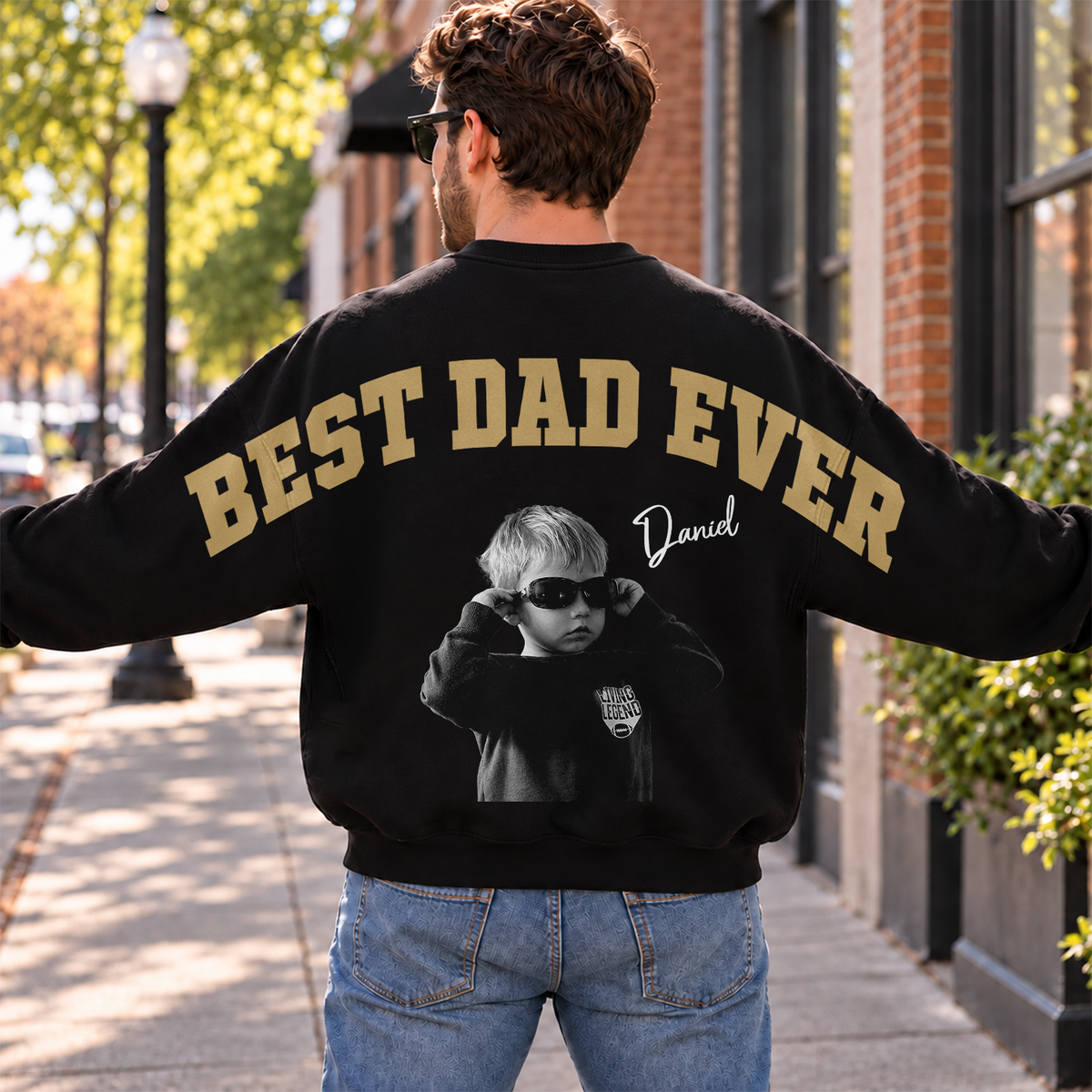 Personalized Best Dad Mom Ever Shoulder To Shoulder Shirt CH07 180942