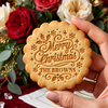 Personalized Family Name Merry Christmas With Snowflake Cookie Stamp - Holiday Baking Gift For Family HA75 919634
