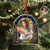 Custom Photo Fantasy Book Reader Acrylic Ornament For Book Lovers HO82 894672