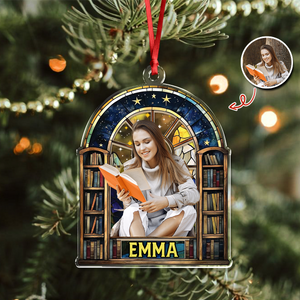 Custom Photo Fantasy Book Reader Acrylic Ornament For Book Lovers HO82 894672