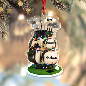 Personalized Name Light Golf Bag 2025 Acrylic Ornament Gift for Golfer LM32 897525