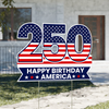250 Happy Birthday America Yard Sign, USA 1776-2026 Patriotic Decoration TH10 170219