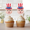 Custom Photo Born In America's 250th Years - First 4th Of July  Personalized Cupcake Toppers HA75 921674