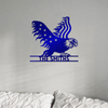 Custom Family Name Patriotic Eagle Metal House Metal Sign HO82 901146