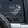 Personalized Forever In Our Hearts Car Window Decal Sticker Gift For Dog Cat Lovers CH07 910258