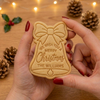 Personalized Christmas Bell Cookie Cutter and Stamp, Personalized Holiday Baking Gift CH07 181148
