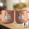 Custom Photo Mom And Kid Pottery Mug For Mother's Day TH10 169213