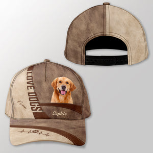 Custom Photo Love Dog Classic Cap TA29 889965