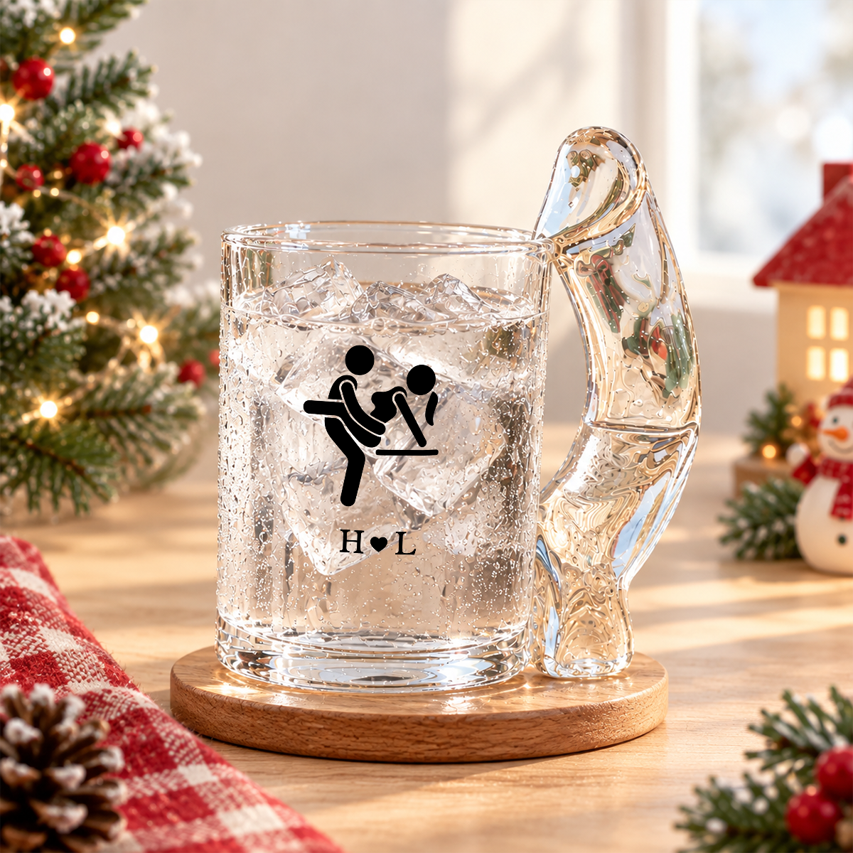 Personalized I F*cking Love You Either Way Works Naughty Glass Mug CH07 180644