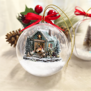 Personalized Chicken Farm Christmas 3D Ball Ornament For Farmhouse LM32 897115