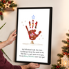 Personalized Christmas Tree Handprint Art Poster DIY Xmas Gift LM32 670095