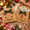 Personalized Xmas 2026 Kraft Money Holder Gift, Voucher Gift Envelope with Satin Ribbon LM32 670641
