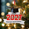 Custom Class Of 2026 2027 Personalized Acrylic Ornament Christmas Gift For Senior, For Graduation HA75 919548