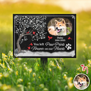 You Were My Favorite Hello And My Hardest Goodbye - Custom Pet Memorial Photo Garden Stake CH07 896344