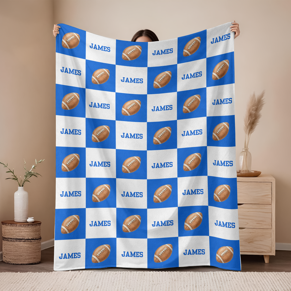 Custom Name Sports Blanket Perfect Gift Sports Lovers TH10 898281