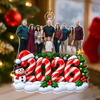 Personalized Family Photo 2026 Candy Cane Christmas Acrylic Ornament HO82 903856