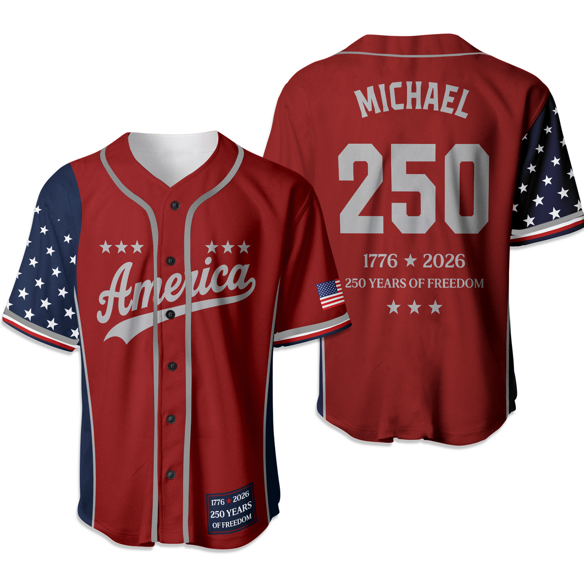 America 1776-2026 250 Years Of Freedom Jersey Shirt TH10 170171