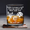 Custom Photo Woof Best Dog Dad Engraved Whiskey Glass Father's Day Gifts HA75 892372