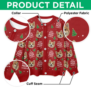 Custom Photo Best Pet Dad Mom Ever - Personalized Ugly Cardigan LM32 897261