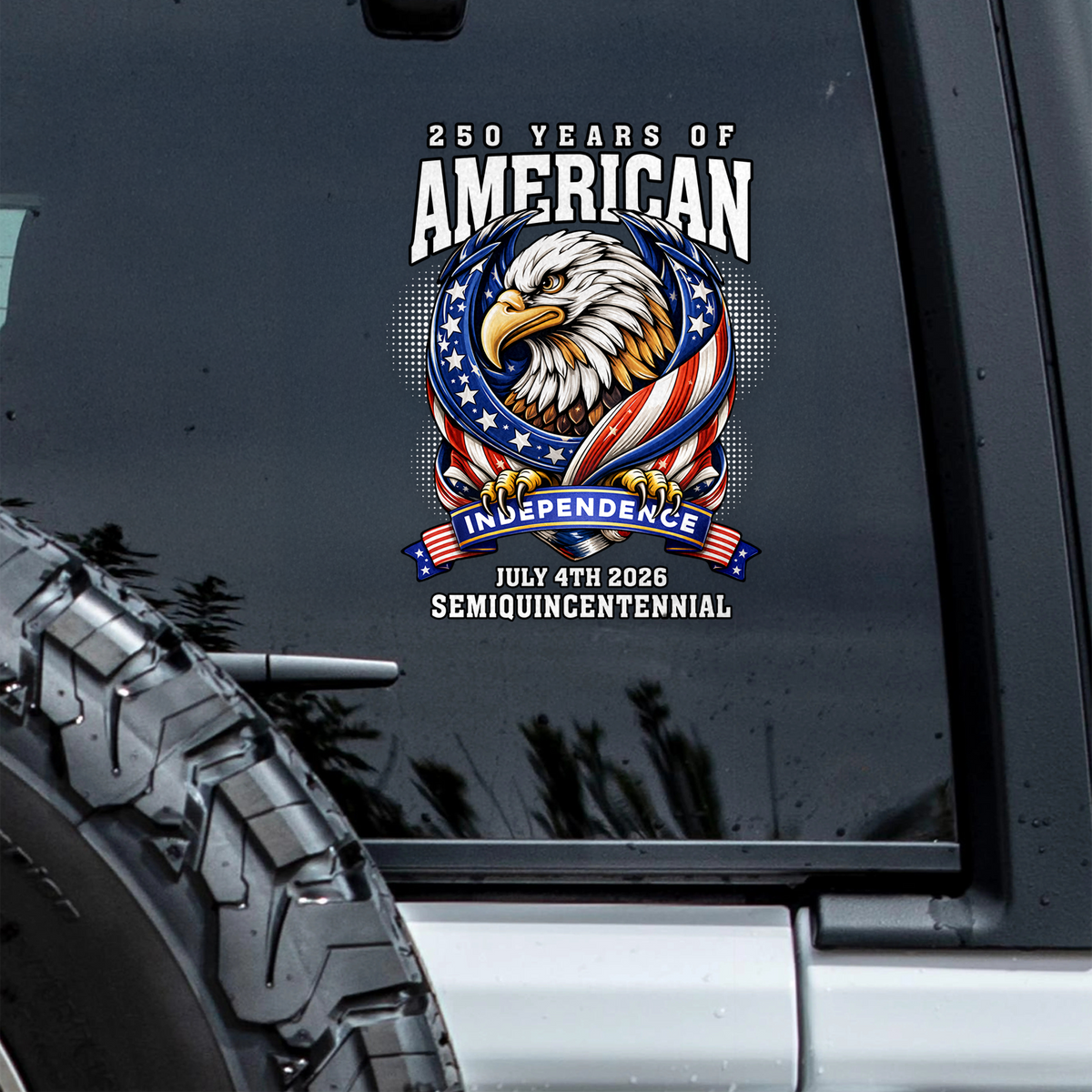 250 Years Of American Anniversary Car Window Decal Sticker TH10 898407