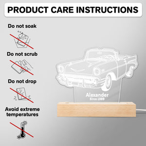 Custom 3D Car Sketch Shaped LED Night Light Plaque LM32 895015