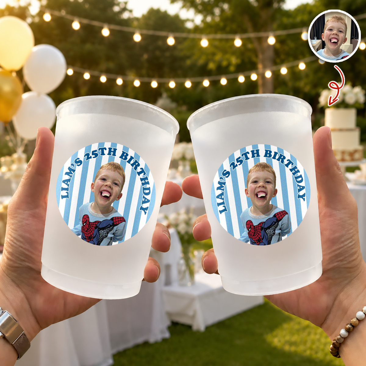 Custom Photo Birthday Party Cup - Personalized Birthday Party Decoration HA75 921768