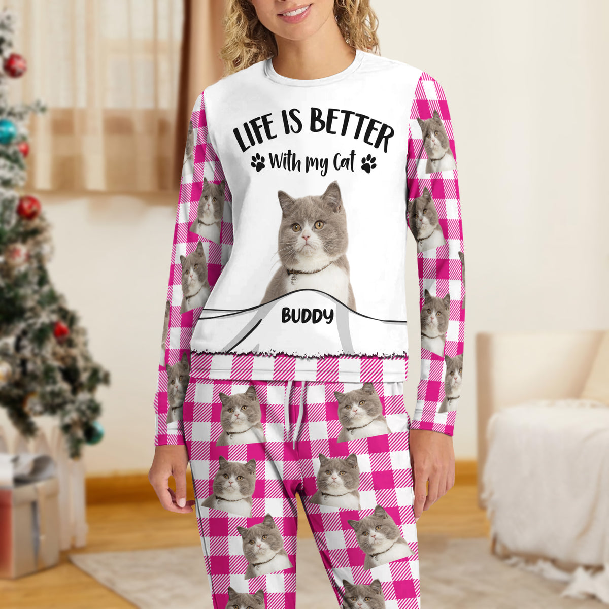 Custom Photo Life Is Better With My Dog Personalized Sleepwear Gift For Pet Lovers CH07 899112