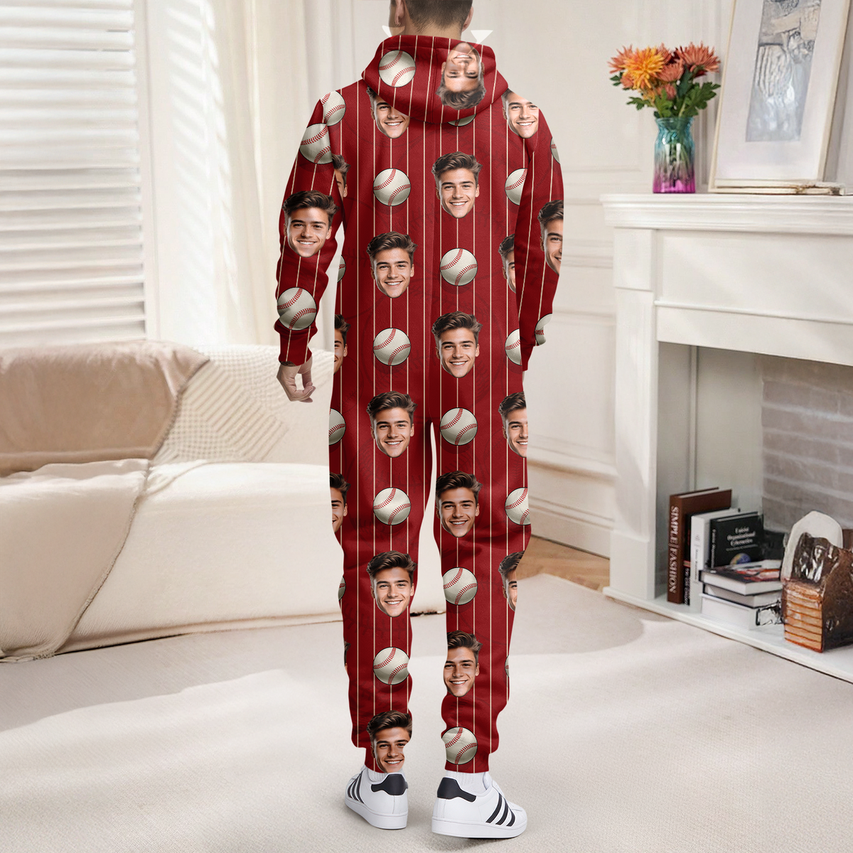 Custom Photo And Name Sport Baseball Onesie Pajamas HO82 903706