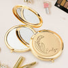 Custom Name Bridesmaids Flower Engraved Pocket Makeup Mirror LM32 893891