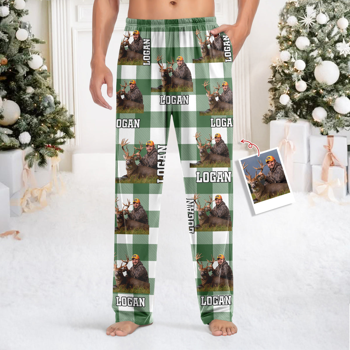 Custom Photo Deer Hunting Sweatpants Christmas Gift For Deer Hunters HA75 898266