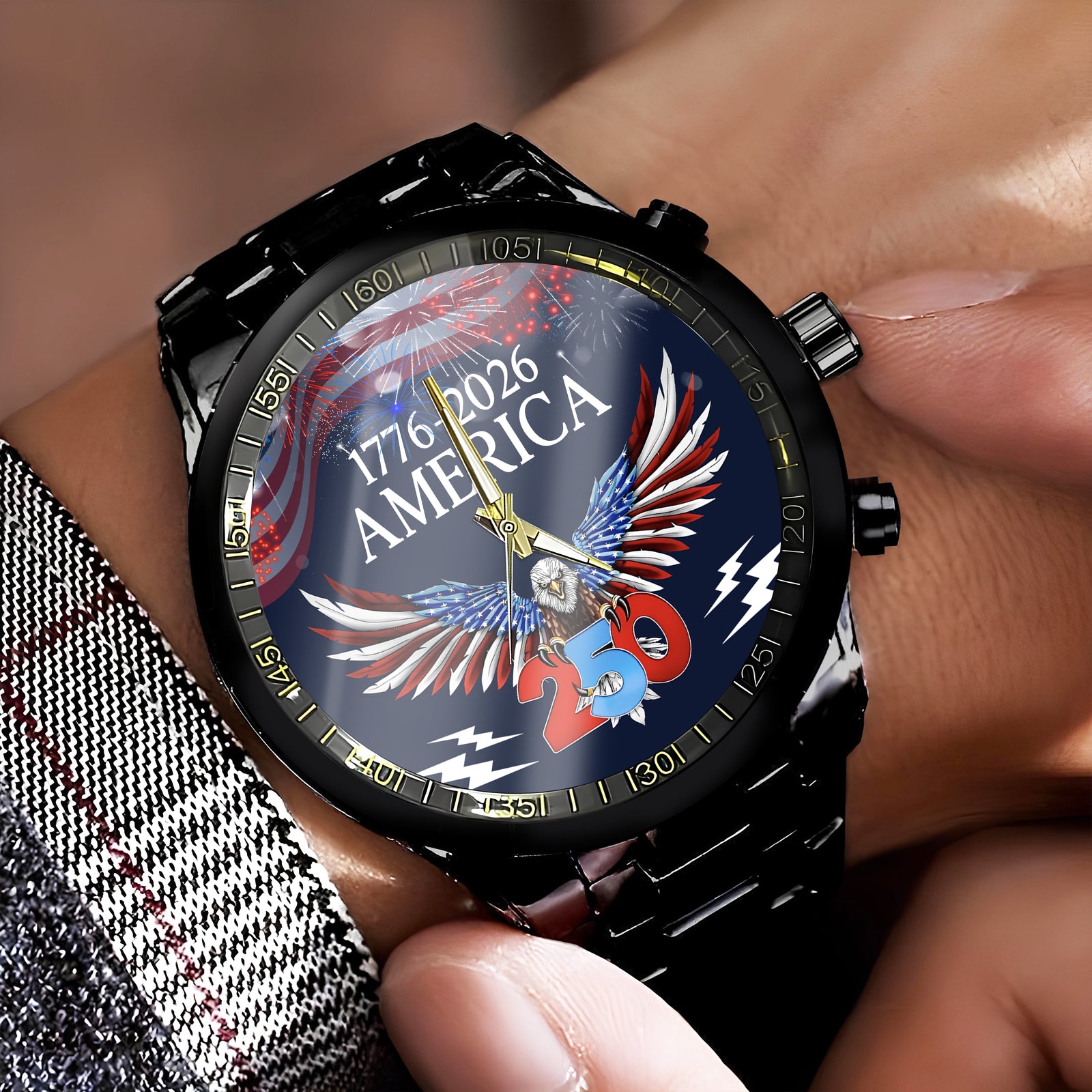 250 Years America Semiquincentennial Men's Wrist Watch HA75 920596