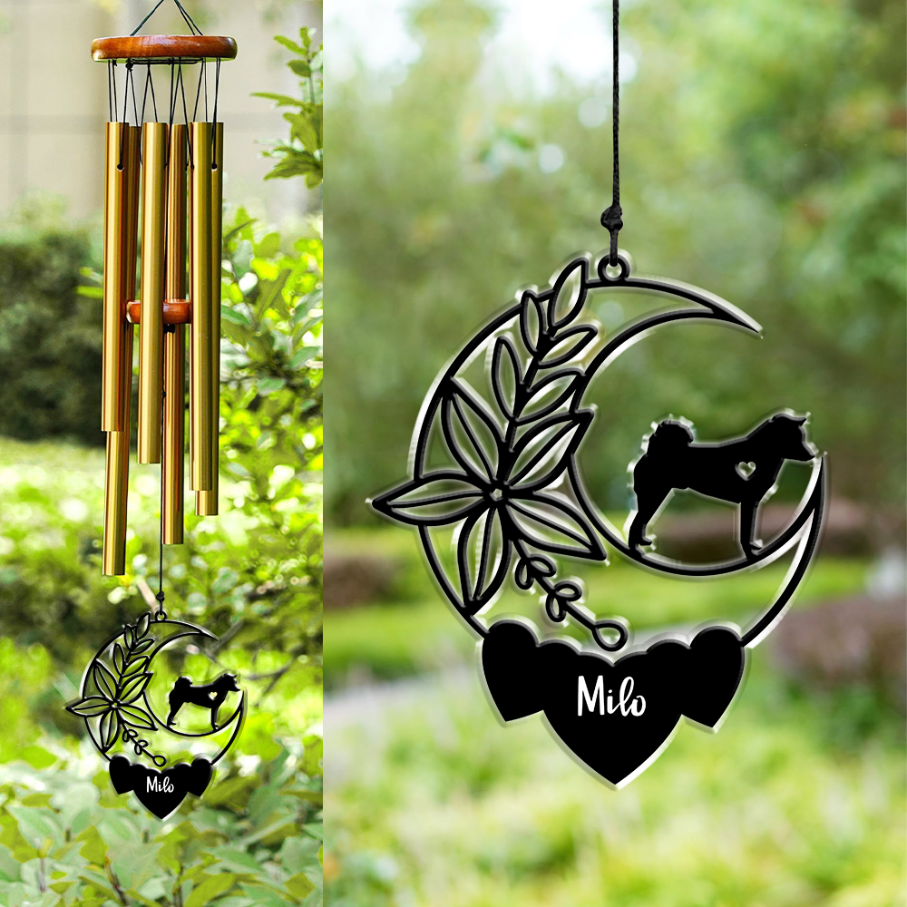 Personalized Dog Memorial Acrylic Wind Chimes For Dog Lovers LM32 893849