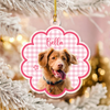 Custom Dog Photo Star Flower Shape Acrylic Ornament, Personalized Pet Keepsake CH07 180400