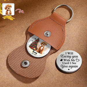 Custom Photo I Will Carry You With Me Until I See You Again Memorial Dog Pocket Hug HA75 897954