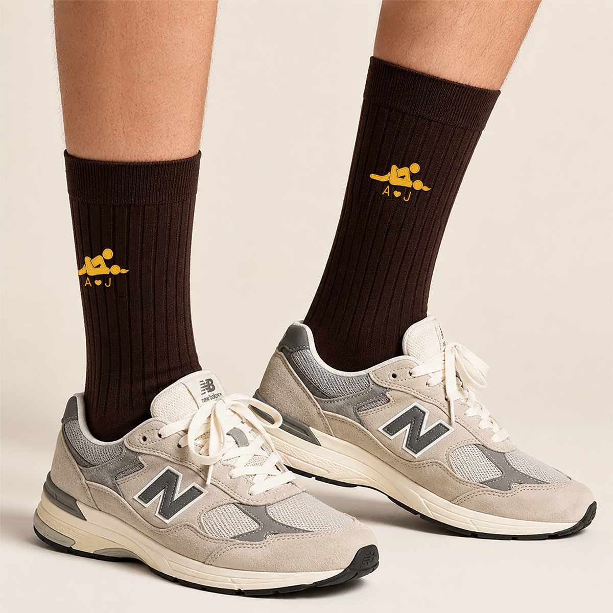 Personalized Funny Couple Embroidered Socks Gift for Husband, Boyfriend HO82 903394