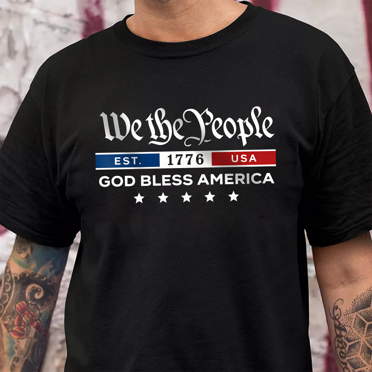 4th Of July We The People - God Bless America Dark Shirt CH07 910964