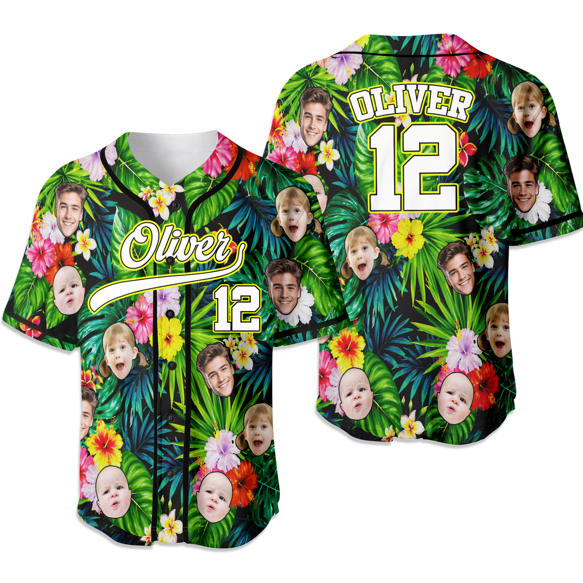 Custom Photo Hawaiian Baseball Jersey - Personalized Summer Gift CH07 911338