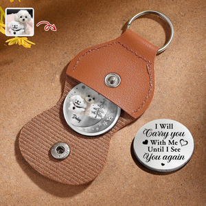 Custom Photo Carry Me Close I'm Always With You Memorial Pocket Hug HA75 897950