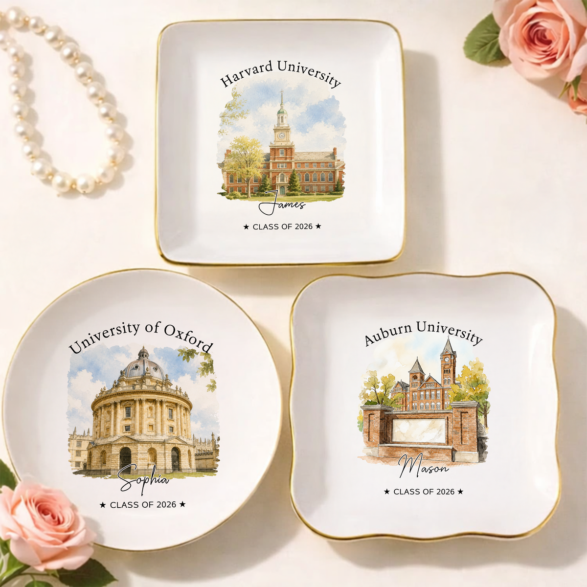 Custom College Graduation Jewelry Dish Graduation Keepsake Gift LM32 669541