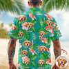 Custom Pet Face Photo Tropical Hawaii Shirt For Pet Lovers TH10 169491