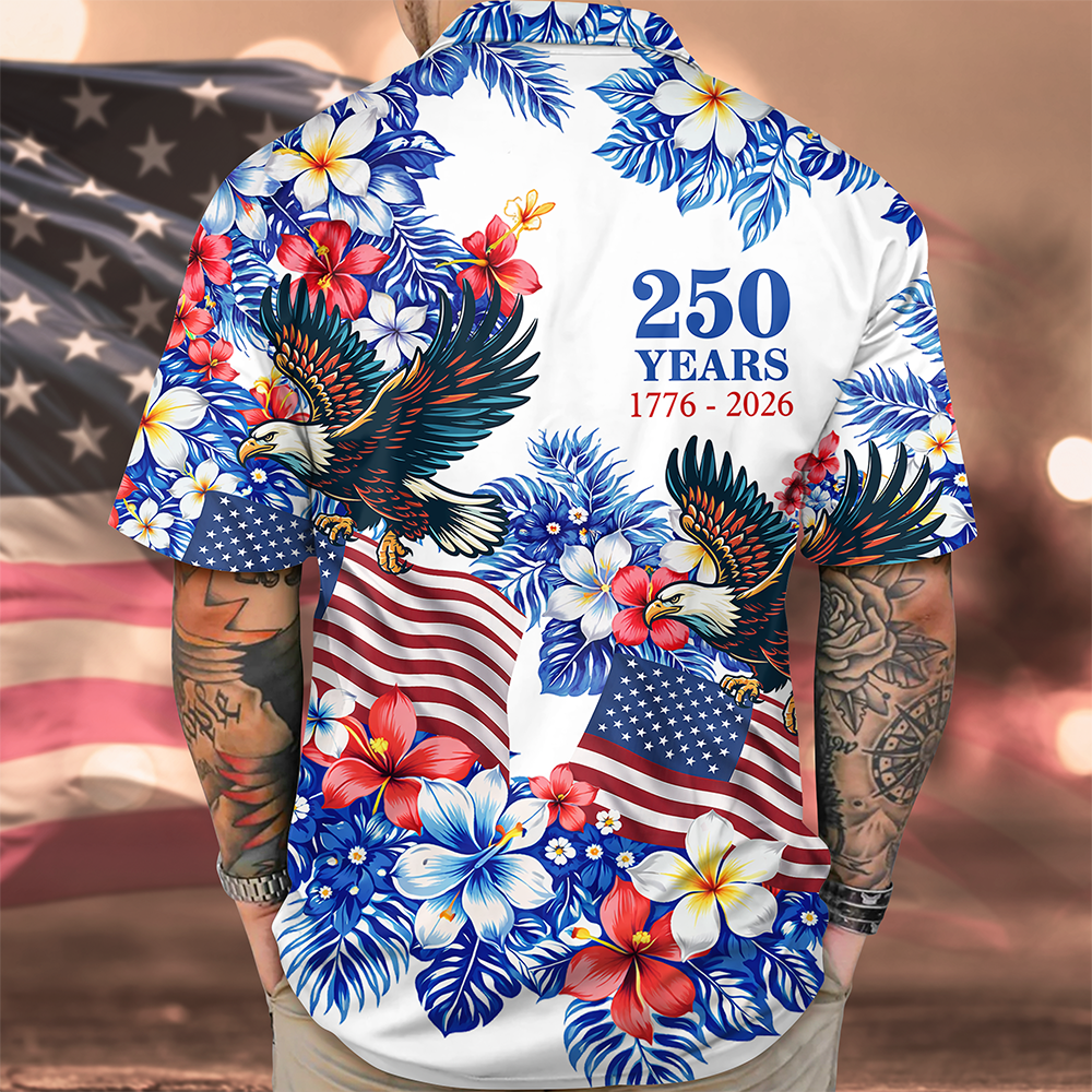 Men's American 250Th Anniversary Hawaii Shirt HA75 920890