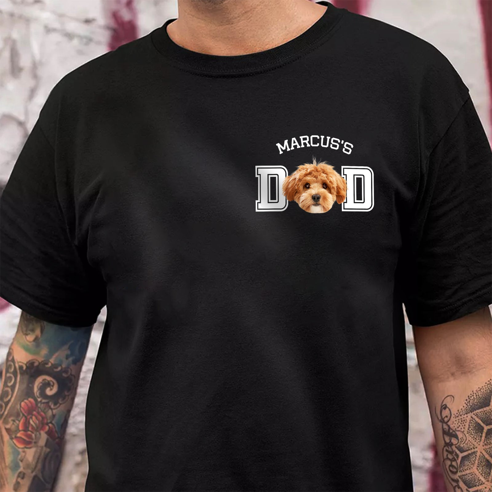 Custom Photo & Name Dog Dad, Dog Mom, Cat Dad, Cat Mom Shirt Gift For Dad HA75 892592