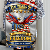 USA 250 Years Of Freedom Metal Sign TH10 169447