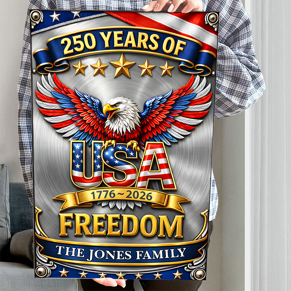 USA 250 Years Of Freedom Metal Sign TH10 169447