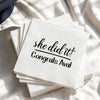 Custom Name He/She Did It! Napkins For Graduation Party TH10 169651