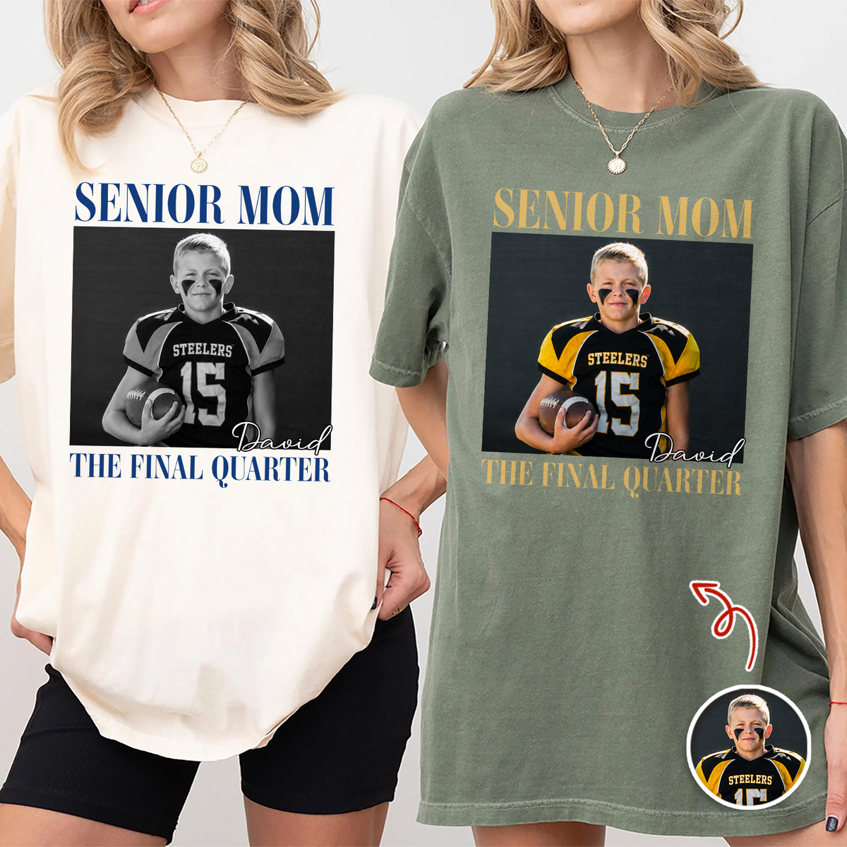 Custom Senior Football Mom Dad Comfort Shirt CH07 180296
