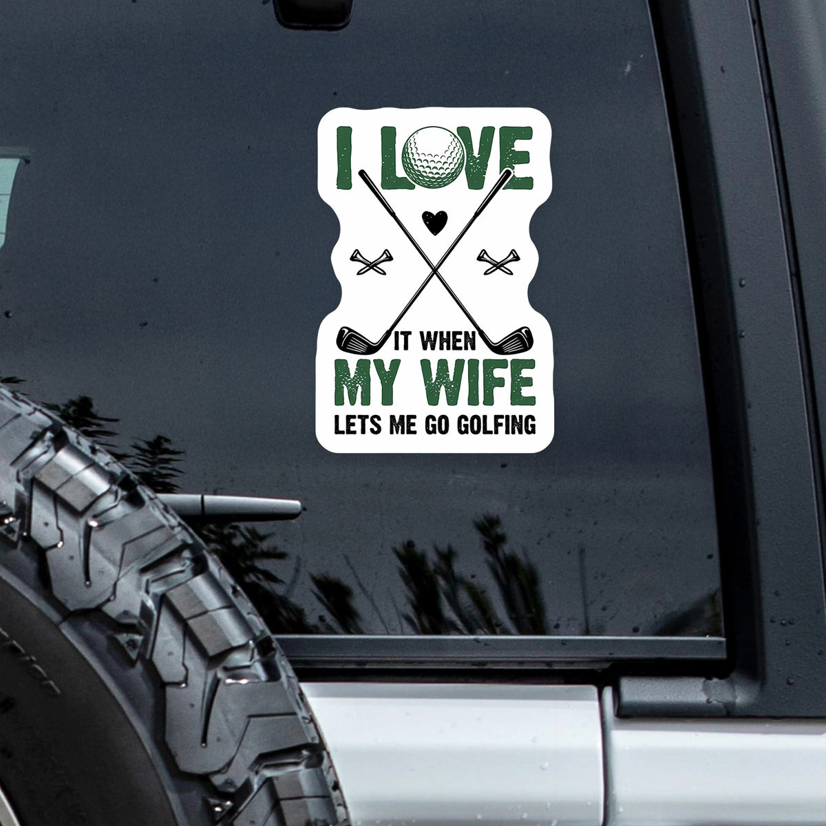 Eat Sleep Golf Repeat Car Window Decal Sticker For Golf Lover TH10 898201